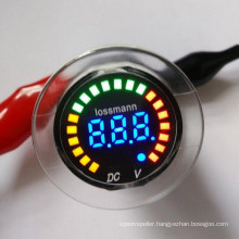 12V Color LED DC Digital Display Waterproof Volt+Battery Meter